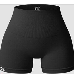 Women's Black High-Rise Bike Shorts